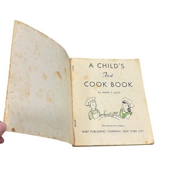 Vintage Childs First Cookbook 1950s Happy Hour Book For Boys & Girls Ages 7-12 B - Picture 4 of 12